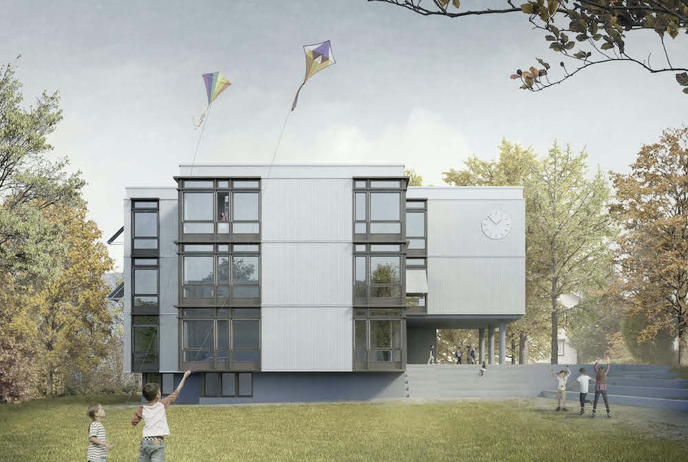 Neubau Betreuungshaus, Schulanlage Rüterwis, Projekt «Güstl», Zollikon (2019)